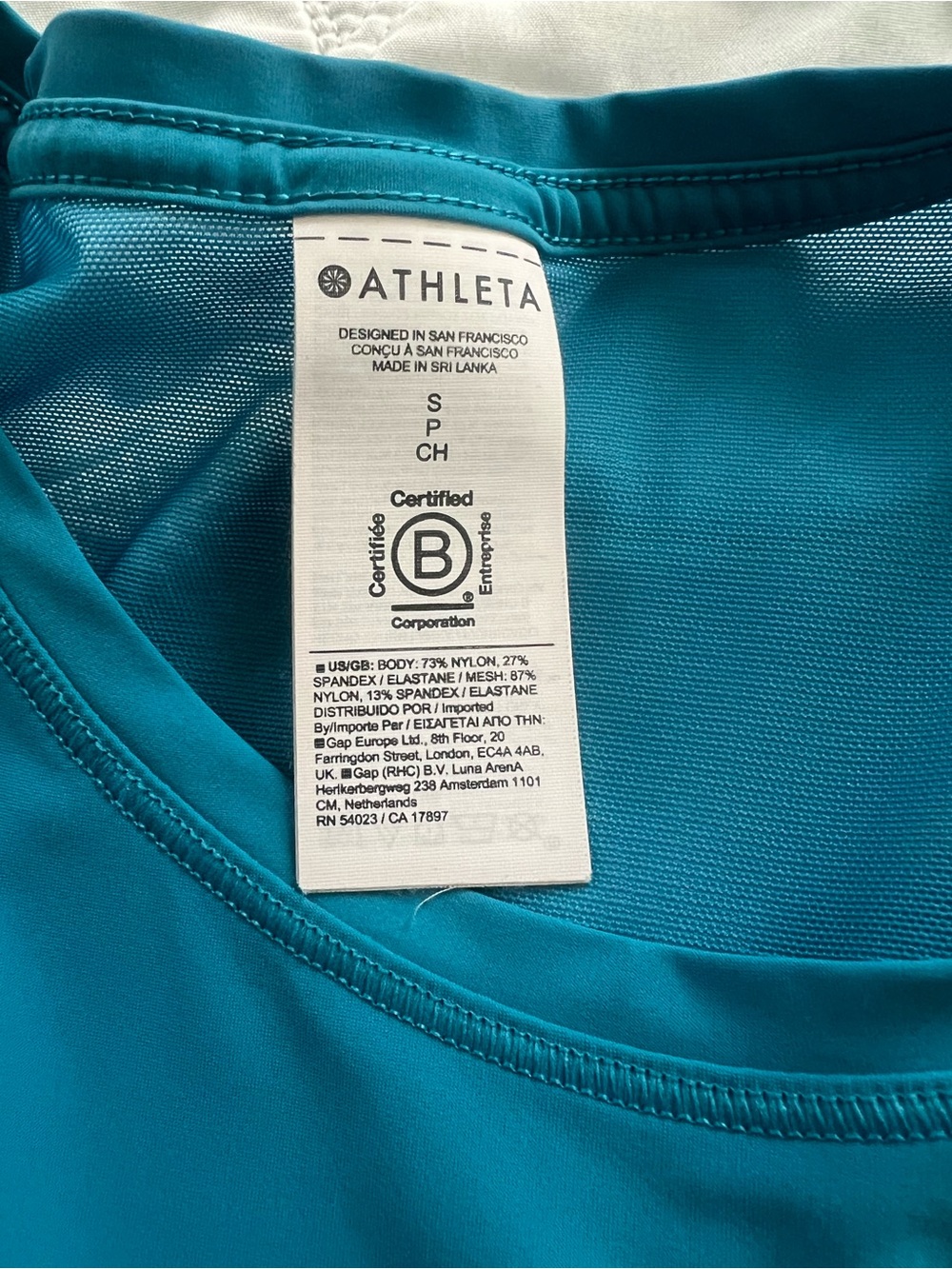 Athleta Teal Muscle Tee Tank Top - Picture 4 of 9